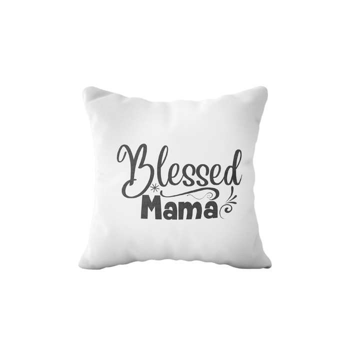 Poduszka z napisem "Blessed Mama" z okazji Dnia matki - Mejkmi - Personalizowane Prezenty Dla Twoich Bliskich!